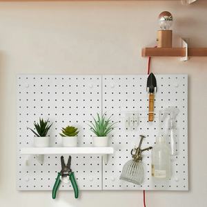 No-Punch Organizer Shelf <b>Wall</b> Pegboard Kit <b>Wall</b> Organizer and Accessories - Product Image 1
