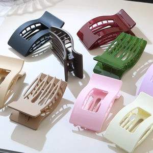 Pinzas para el Cabello Planas Nuevas al por Mayor, 9cm, Plástico Mate con Estampado de Leopardo, Pinza de Pico de Pato, Accesorios para el Cabello para Mujer - Product Image 3