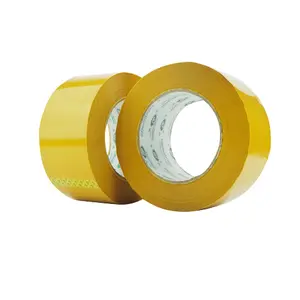 Fita adesiva de embalagem transparente acrílica, fita adesiva amarela brilhante personalizada do mel, bopp opp