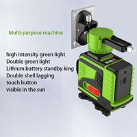 Niveau laser à faisceau vert miniature industriel à vendre en usine, 12 lignes, 3D, auto-nivelant, 360° rotatif, machines de nivellement laser d'extérieur