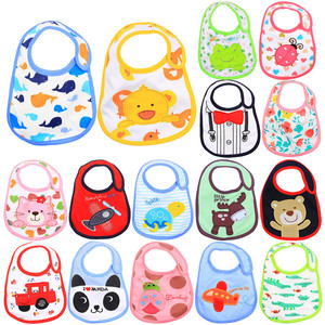 Productos para Dropshipping 2026, Baberos de Algodón con Dibujos Animados, Venta al Por Mayor, Servicio de Abastecimiento de Baberos Impermeables de Tres Capas para Niños Pequeños en China - Product Image 1