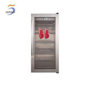 Wholesale temperature humidity controlled compressor upright curing beef steak meat dry aging cabinet