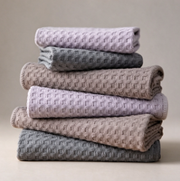 Chiffon de nettoyage de table en microfibre gaufrée de haute qualité, personnalisé, avec étiquette suspendue, pour la cuisine