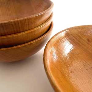 Tazón de Madera Natural Hecho a Mano, Calidad Premium, Decorativo, Sostenible, Orgánico, Ideal para Servir Comida en la Mesa de la Cocina - Product Image 6