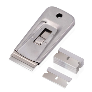 Outil de coupe en acier pour film de fenêtre de voiture, grattoir de <span class=keywords><strong>poche</strong></span>, grattoir rétractable pour vinyle, couteau de sécurité pour sol - Product Image 1