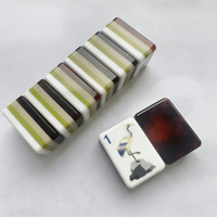 Fiches de Mahjong Personnalisées en Acrylique Thème Plage de Luxe – Ensemble de 160 Tuiles de Mahjong Tortoise Sur Mesure à 4 Couches en Vente