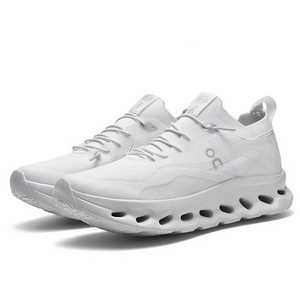 Chaussures de course pour hommes en maille respirante légère de qualité supérieure, à lacets, antidérapantes, tendance, semelle extérieure en caoutchouc pour toutes les saisons - Product Image 5