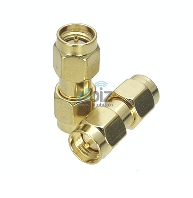 RF Coaxial Connector SMA-JJ Internal Screw Internal Pin SMA Male Straight Adapter 50ohm 3GHz Brass