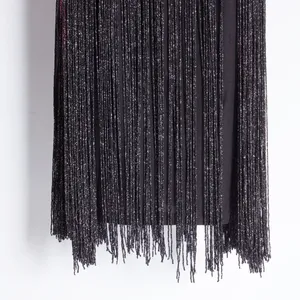 <span class=keywords><strong>Robe</strong></span> mini <span class=keywords><strong>pour</strong></span> femme à longues franges, <span class=keywords><strong>robe</strong></span> sexy sans manches à dégradé, jupe à dégradé de couleurs - Product Image 6