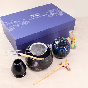 Ensemble de <span class=keywords><strong>matcha</strong></span> en céramique et bambou écologique NEWELL avec boîte cadeau personnalisée, fouet à thé, bol, cuillère, tamis pour la cérémonie du thé - Product Image 4