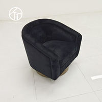 Fauteuil individuel luxueux et moelleux en velours au design créatif, moderne et durable, pour appartement, loisirs, maquillage, manucure et salle à manger