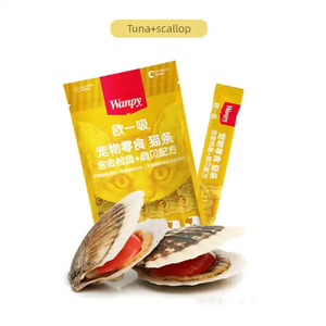 Wanpy Thương Hiệu ouyixi Pet Đồ Ăn Nhẹ Mèo Dải Mèo Thanh Mèo Kem Điều Trị Với Thịt Tươi Công Thức Thức Ăn Vật Nuôi 70G (14G * 5Pcs) - Product Image 4