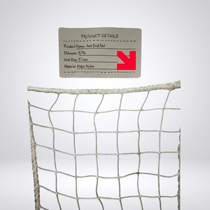 ตาข่ายแบดมินตัน HDPE ไนลอน ยี่ห้อ Anit Brid Net 18 ชั้น ขนาดตาข่าย 37 มม. สำหรับแบ่งสนามฝึกซ้อมกลางแจ้งและแข่งขัน  ตาข่ายแบดมินตัน HDPE ไนลอน ยี่ห้อ US 18 ชั้น - Product Image 2