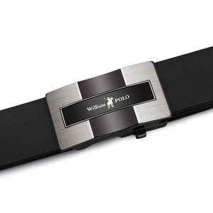 Pour WilliamPolo ceinture de luxe pour hommes de haute qualité en cuir de vache pleine fleur avec boucle en alliage automatique véritable bracelet de marque - Product Image 4