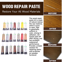 Pâte de réparation pour meubles, crayon de retouche, peinture pour panneaux en bois massif, pâte de remplissage pour rayures de fenêtres et sols