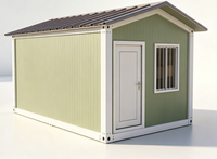 Cabine préfabriquée en kit à panneaux sandwich, étanche, à montage rapide, pour poste de garde, local de stockage, mini-bureau
