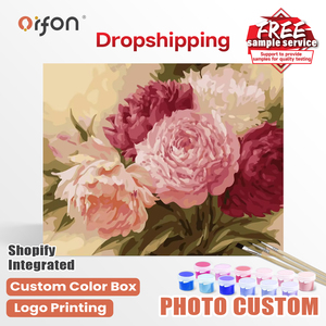 Orfon LY345 Peinture par Numéros DIY décoratif <span class=keywords><strong>photo</strong></span> numérique peinture à l'huile fleur classique vente en gros abstrait <span class=keywords><strong>sur</strong></span> <span class=keywords><strong>toile</strong></span> sans cadre - Product Image 1