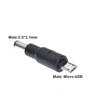 Type C/tablette Micro USB 2.0 à DC 5.5x2.1mm adaptateur de prise d'alimentation prise USB C à DC 5.5*2.1mm adaptateur de connecteur d'alimentation 5V