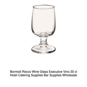 Copa de Vino Bormioli Rocco Executive Vino 20 cl, Suministros para Hoteles y Catering, Suministros para Bares, Venta al por Mayor - Product Image 2
