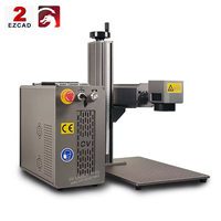 Machine de gravure au laser à fibre pour carte de crédit en métal, machine de marquage au laser à fibre Mopa pour carte Visa, carte Master, carte d'identité