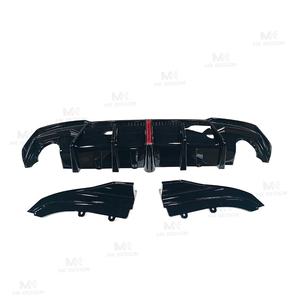 Diffusore posteriore stile VTEN W/luce a LED per <span class=keywords><strong>BMW</strong></span> <span class=keywords><strong>4</strong></span> <span class=keywords><strong>serie</strong></span> G22 <span class=keywords><strong>2020</strong></span> + PP materiale posteriore paraurti labbra Splitters Winglets Body Kit - Product Image 2
