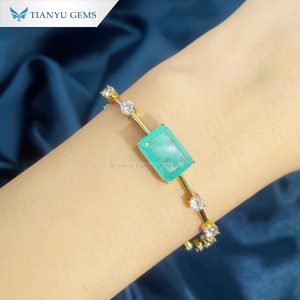 Tianyu Gems Vintage Style <b>Copper</b> <b>Bracelet</b> Adorned with Shiny Zircon Stones and Elegant Daily Wear Jewelry - Product Image 3