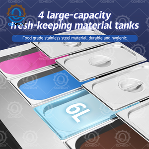 5 Saveur Shakes Yaourt Glacé Café Glacé Smoothies Acai Bol Cocktails Glacés Slush 8 Fonctions Machine À Crème Glacée Molle - Product Image 6