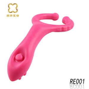 Estimulador de clítoris vibrador rosa para mujeres con puntas de masaje y diseño de silicona suave - Product Image 3