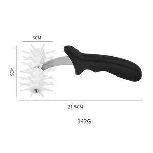 Rodillo de plástico desechable para masa de pizza con orificios, cortador de galletas para uso doméstico, herramienta perforadora de harina con mango cómodo - Product Image 3