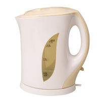 Bouilloire électrique en plastique, bouilloire électrique bon marché avec lumière LED, théière, chaudière à eau chaude, 360