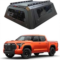 Capot de benne verrouillable sans perçage pour Toyota Tundra 2022-2024 avec éclairage et tente arrière (fenêtre 65 pieds) – Fabriqué en Chine