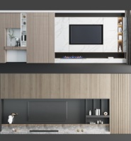 Meuble TV en bois de chêne massif personnalisable avec rangement - Meuble de salon moderne et minimaliste, respectueux de l'environnement