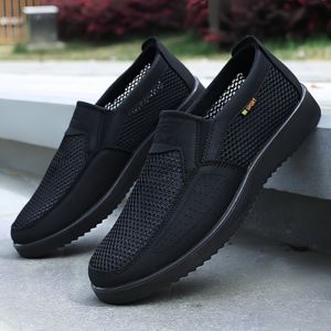 Grandes chaussures décontractées pour hommes Nouveau tissu en maille respirante Chaussures plates pour hommes Sandales décontractées Chaussures pour hommes - Product Image 4