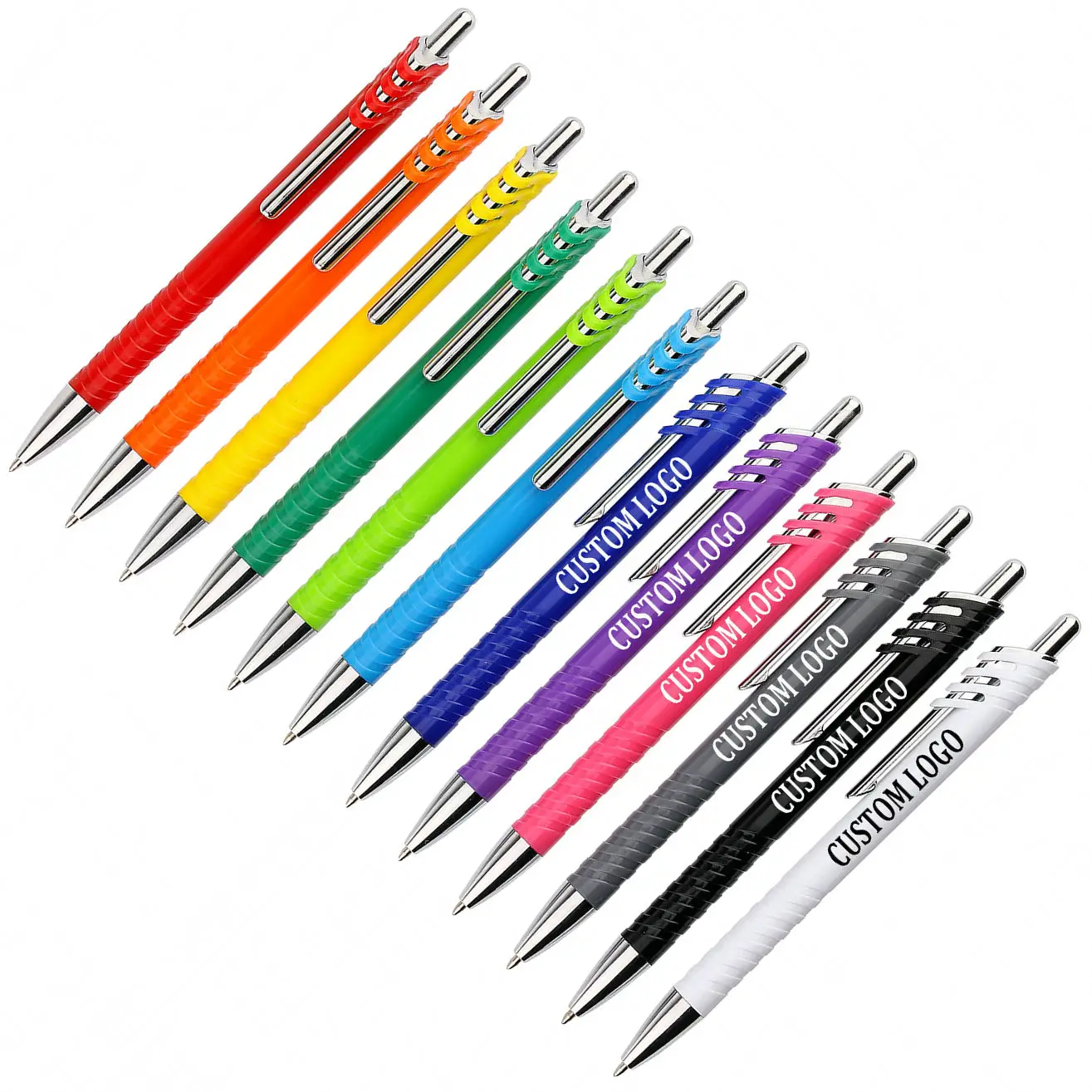 2022 new promotional ball pen model,simple cheap customized plastic retractable ballpoint pens with black or blue ink wholesales