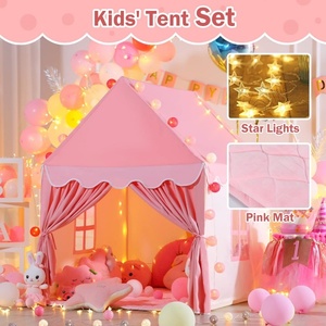 Tienda <span class=keywords><strong>de</strong></span> <span class=keywords><strong>campaña</strong></span> para niños con colchoneta acolchada, casita <span class=keywords><strong>de</strong></span> juegos para niños pequeños - Tienda <span class=keywords><strong>de</strong></span> juegos interior para niños, casa <span class=keywords><strong>de</strong></span> juguete, regalos para <span class=keywords><strong>niñas</strong></span> y niños - Product Image 4