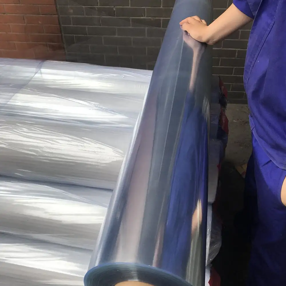 Film de protection transparent en PVC bleu, Sexy, fabriqué en chine, Offre Spéciale