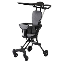Poussette de voyage compacte légère de qualité supérieure pliable à une main en coton pour bébés et poussettes