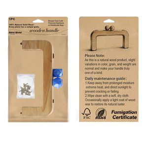 <span class=keywords><strong>Asa</strong></span> de madera <span class=keywords><strong>para</strong></span> bolso con cierre de beso y marco de bloqueo <span class=keywords><strong>para</strong></span> la fabricación de carteras DIY - Product Image 6