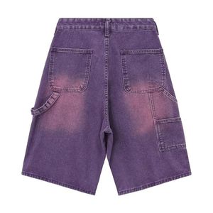 Shorts Vintage Washed Y2k da <span class=keywords><strong>uomo</strong></span> in Denim Casual in bianco jeans <span class=keywords><strong>corti</strong></span> da <span class=keywords><strong>uomo</strong></span> con ricamo estivo personalizzato da <span class=keywords><strong>uomo</strong></span> - Product Image 5