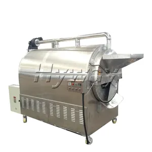 50 kg/saat kakao çekirdeği kuruyemiş kavurma makinesi Lpg stil fıstık kavurma makinesi