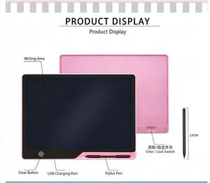Tablette d'écriture LCD rechargeable de 16 pouces, <span class=keywords><strong>ardoise</strong></span> à dessin portable effaçable pour enfants de 3 à 6 ans, jouets éducatifs en plastique, cadeau - Product Image 3