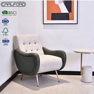 <span class=keywords><strong>Fauteuil</strong></span> d'appoint en <span class=keywords><strong>microfibre</strong></span> CARLFORD pour la maison, le salon, la chambre ou l'hôtel – <span class=keywords><strong>Fauteuil</strong></span> en <span class=keywords><strong>tissu</strong></span> de style détente - Product Image 1