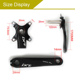 Manivela de bicicleta IXF 104BCD, anillo de cadena de aleación de aluminio de 170mm de diámetro, para 7/8/9/10/11S - Product Image 3