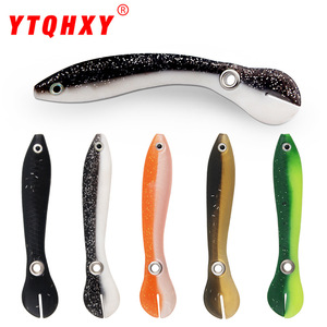 Nuevo señuelo artificial de cebo blando para pesca en agua dulce, 5 colores, cebo de fondo con cola que se mueve, anzuelo de cabeza de plomada XY-261 - Product Image 2