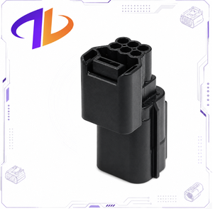 6-Pin 0.6mm Male/Female Rear Bumper Electric Eye Reverse Radar Sensor <b>Plug</b> Connector Copper Contact Nylon Housing 3A <b>12V</b> for - Product Image 1