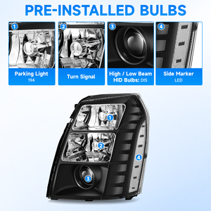 مصابيح أمامية ومصابيح صابورة بحالة جديدة تشمل مصابيح أمامية Cadillac - Product Image 2