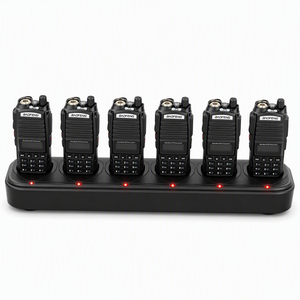 Cargador Múltiple para Walkie Talkie, Cargador de Seis Vías, Carga de Escritorio, Compatible con Radios <span class=keywords><strong>Baofeng</strong></span> 888S UV5R UV8R <span class=keywords><strong>UV9R</strong></span> PLUS - Product Image 1