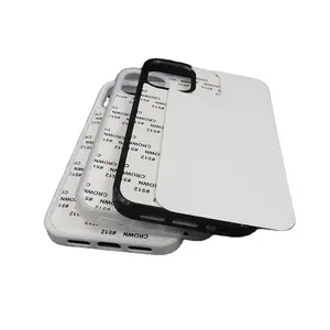 Funda de silicona para teléfono DIY prensa de calor transferencia de calor imprimible sublimación de goma funda de teléfono para Iphone13/<span class=keywords><strong>13</strong></span> <span class=keywords><strong>Pro</strong></span> con placa de aluminio - Product Image 1