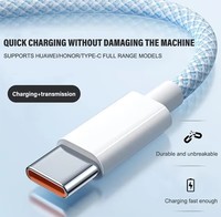 Câbles de données 1M 2M 3A 6A Type C vers USB-C 60W PD Charge rapide Câble USB tressé en nylon pour iPhone