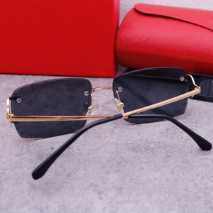 Classical <strong>Rimless</strong> Diamond Cutting Gafas De Sol Shades Men Women Luxury Sun Glasses Custom Famous Brand LOGO Designer <strong>Sunglasses</strong> - Product Image 4